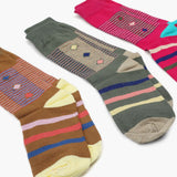 Girls Socks Pack Of 3 - Multi Color, Girls Socks, Chase Value, Chase Value