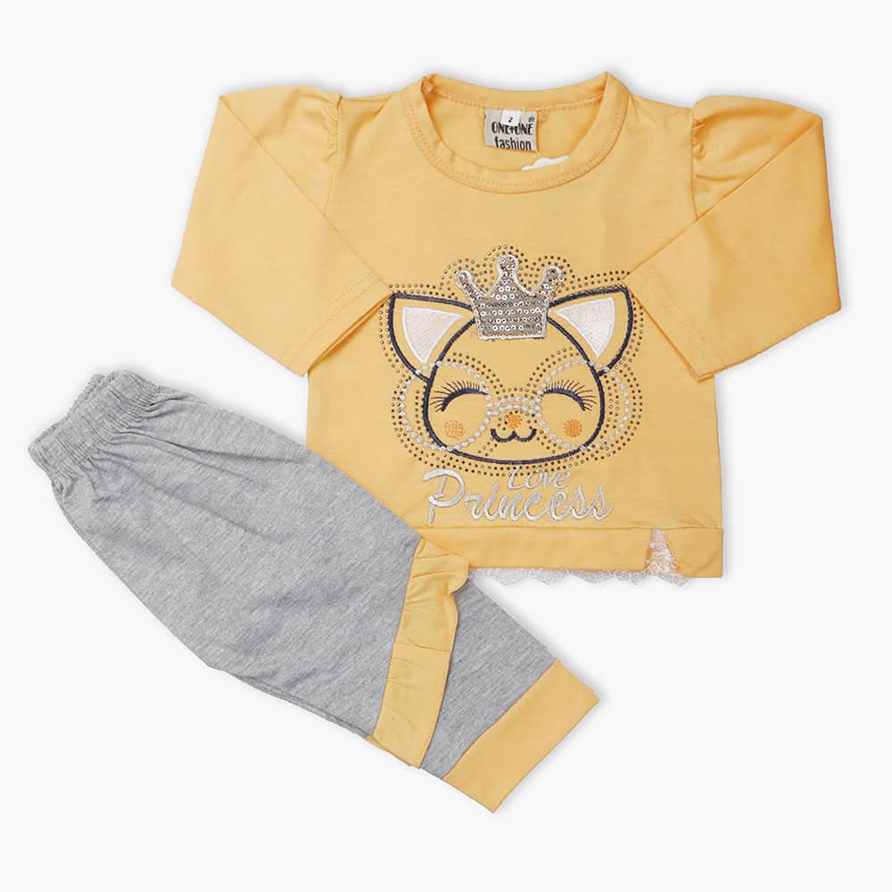 Newborn Girls Full Sleeves Suit - Peach, Newborn Girls Winterwear, Chase Value, Chase Value