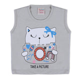 Valuable Newborn Girls Sando - Grey, Newborn Girls T-Shirts, Chase Value, Chase Value