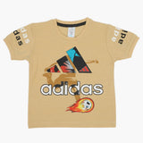 Boys Half Sleeves T-Shirt - Beige, Boys T-Shirts, Chase Value, Chase Value