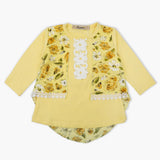 Girls Full Sleeves T-Shirt - Yellow, Girls T-Shirts, Chase Value, Chase Value