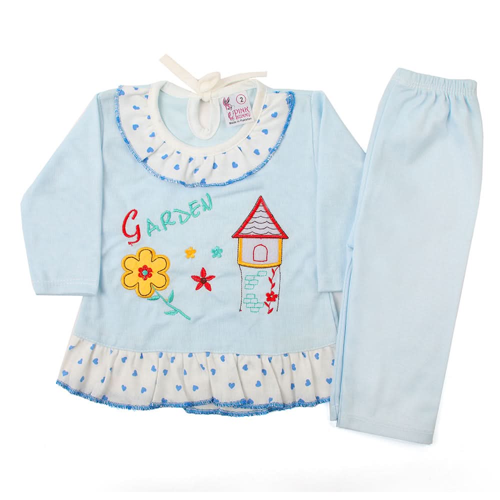 Newborn Girls Suit - Light Blue, Newborn Girls Winterwear, Chase Value, Chase Value