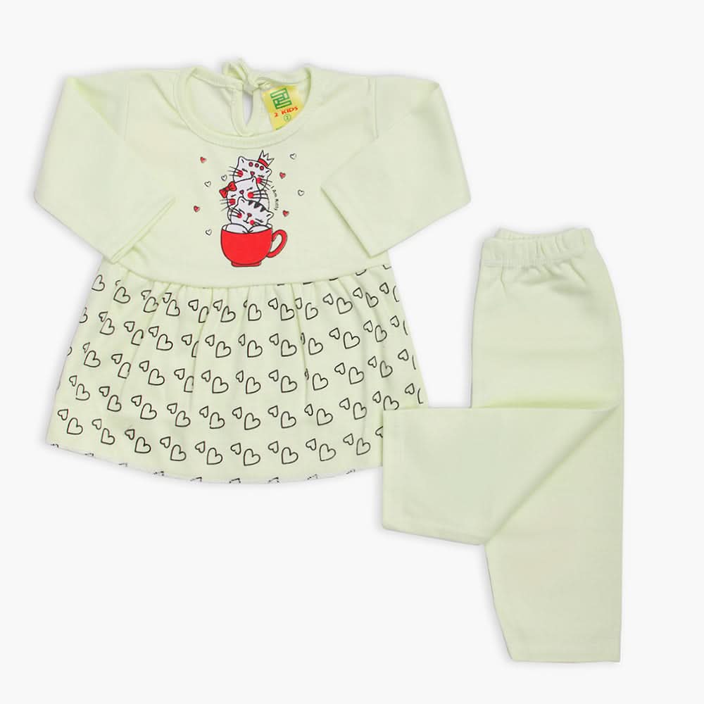 Newborn Girls Suit - Light Green, Newborn Girls Winterwear, Chase Value, Chase Value