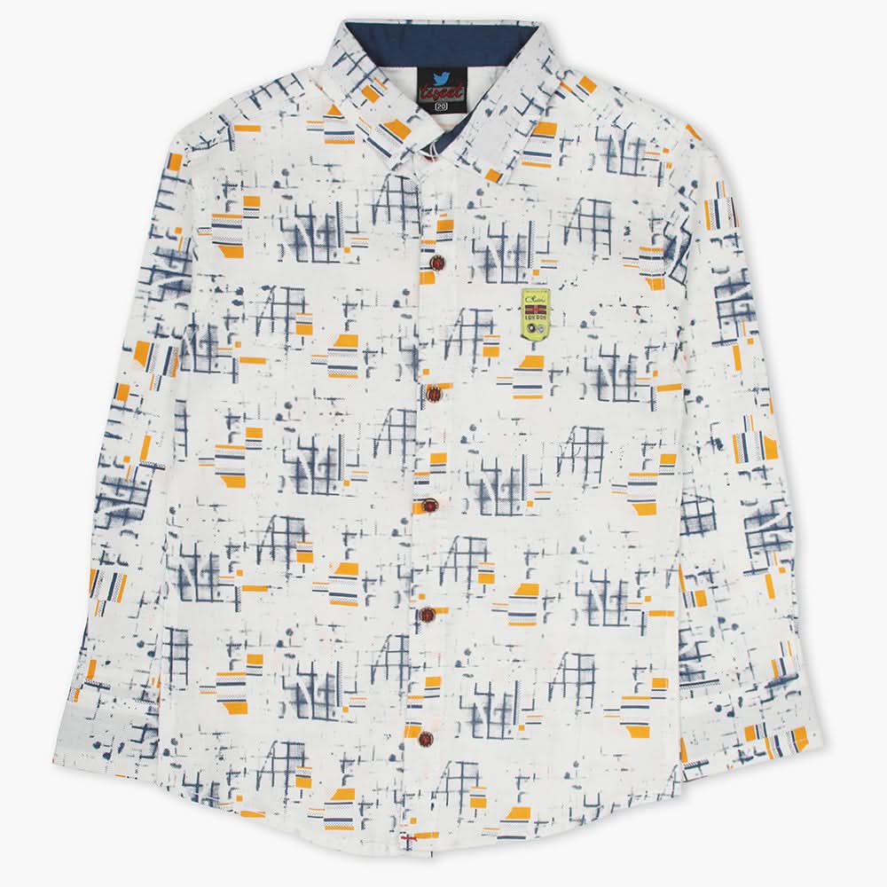 Boys Full Sleeves Shirt - White, Boys Shirts, Chase Value, Chase Value