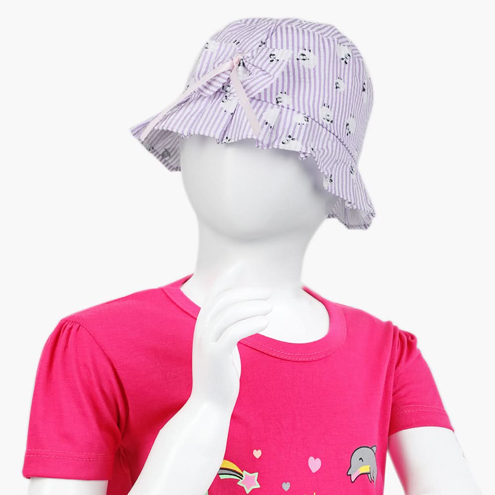 Girls Floppy Cap - Purple, Girls Caps & Hats, Chase Value, Chase Value