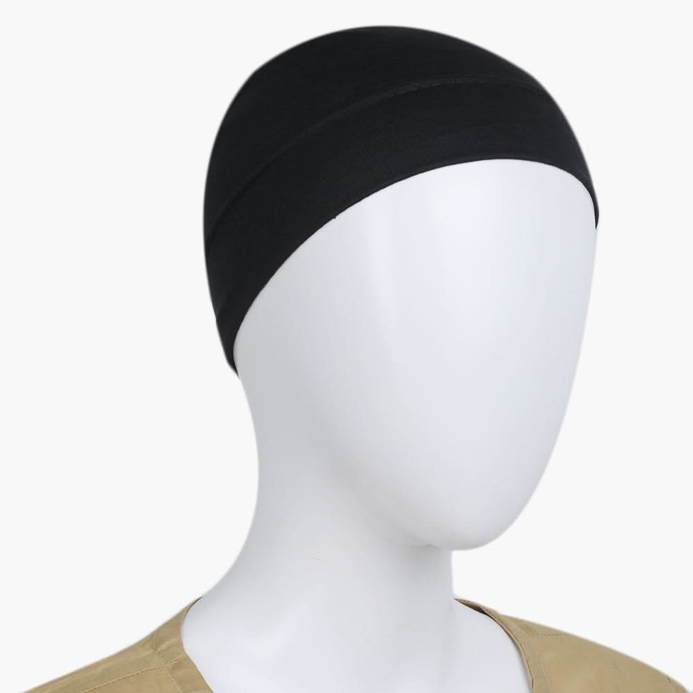 Women's Hijab Cap - Black, Women Shawls & Scarves, Chase Value, Chase Value