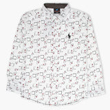 Boys Full Sleeves Shirt - White, Boys Shirts, Chase Value, Chase Value