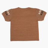 Boys Half Sleeves T-Shirt - Brown, Boys T-Shirts, Chase Value, Chase Value