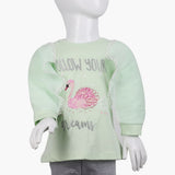 Girls Full Sleeves T-Shirt - Cyan, Girls T-Shirts, Chase Value, Chase Value