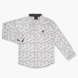 Boys Full Sleeves Shirt - White, Boys Shirts, Chase Value, Chase Value