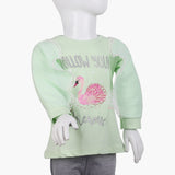 Girls Full Sleeves T-Shirt - Cyan, Girls T-Shirts, Chase Value, Chase Value