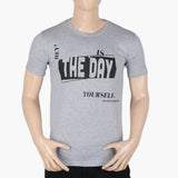 Men's Half Sleeves T-Shirt - Grey, Men's T-Shirts & Polos, Chase Value, Chase Value