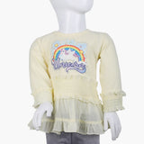 Girls Full Sleeves T-Shirt - Fawn, Girls T-Shirts, Chase Value, Chase Value