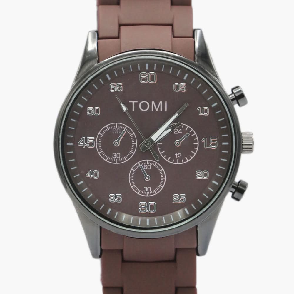 Men's Casual Wrist Watch - Brown, Men's Watches, Chase Value, Chase Value