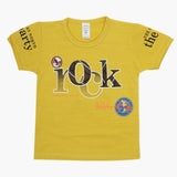 Boys Half Sleeves T-Shirt - Yellow, Boys T-Shirts, Chase Value, Chase Value