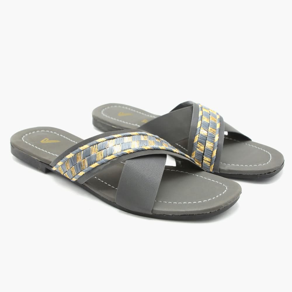 Women's Slippers - Grey, Women Slippers, Chase Value, Chase Value