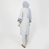 Women's Chambray Emboridered 2pcs Suit - Grey, Women Shalwar Suits, Chase Value, Chase Value