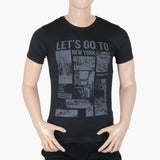 Men's Half Sleeves T-Shirt - Black, Men's T-Shirts & Polos, Chase Value, Chase Value