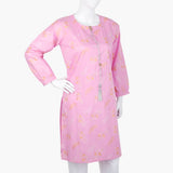 Women's Printed Kurti - Pink, Women Ready Kurtis, Chase Value, Chase Value