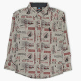 Boys Full Sleeves Shirt - Grey, Boys Shirts, Chase Value, Chase Value