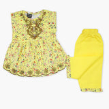 Newborn Girls Full Sleeves Suit - Yellow, Newborn Girls Winterwear, Chase Value, Chase Value
