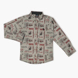 Boys Full Sleeves Shirt - Grey, Boys Shirts, Chase Value, Chase Value