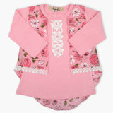 Girls Full Sleeves T-Shirt - Pink, Girls T-Shirts, Chase Value, Chase Value