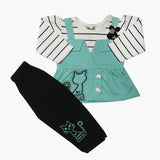 Newborn Girls Full Sleeves Suit - Cyan, Newborn Girls Winterwear, Chase Value, Chase Value