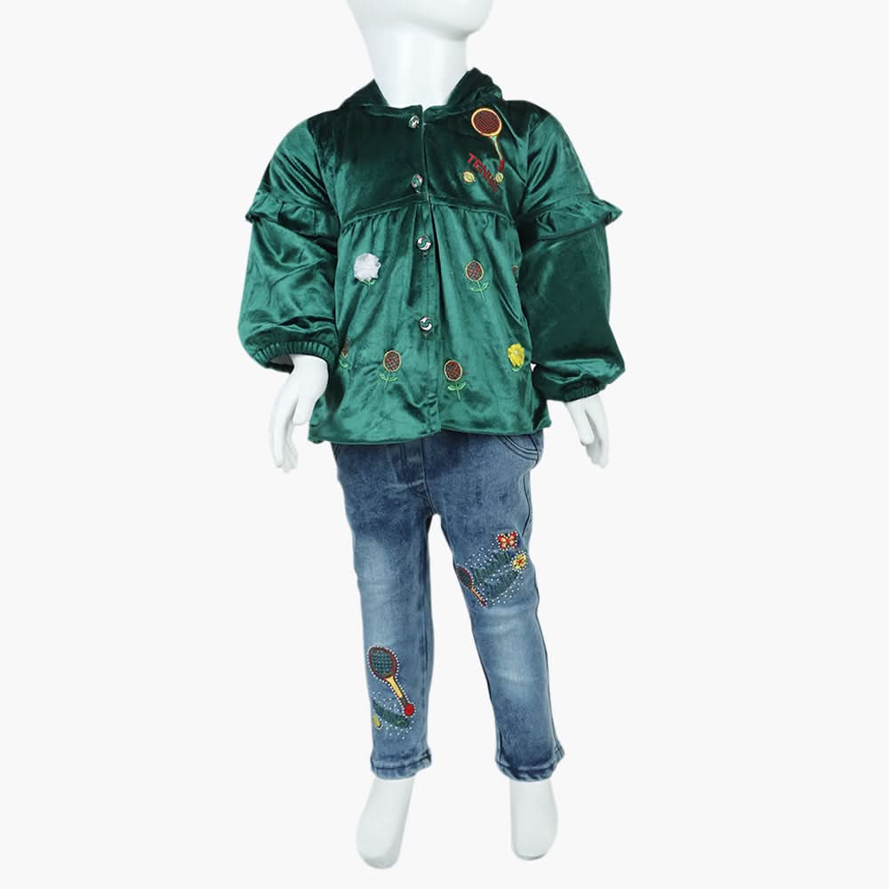 Girls Pant Suit - Green, Girls Suits, Chase Value, Chase Value