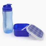 Water Bottle & Lunch Box - Royal Blue, Tiffin Boxes & Bottles, Chase Value, Chase Value