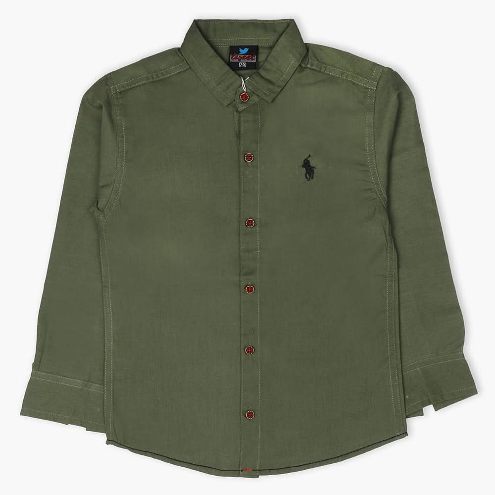 Boys Full Sleeves Shirt - Green, Boys Shirts, Chase Value, Chase Value