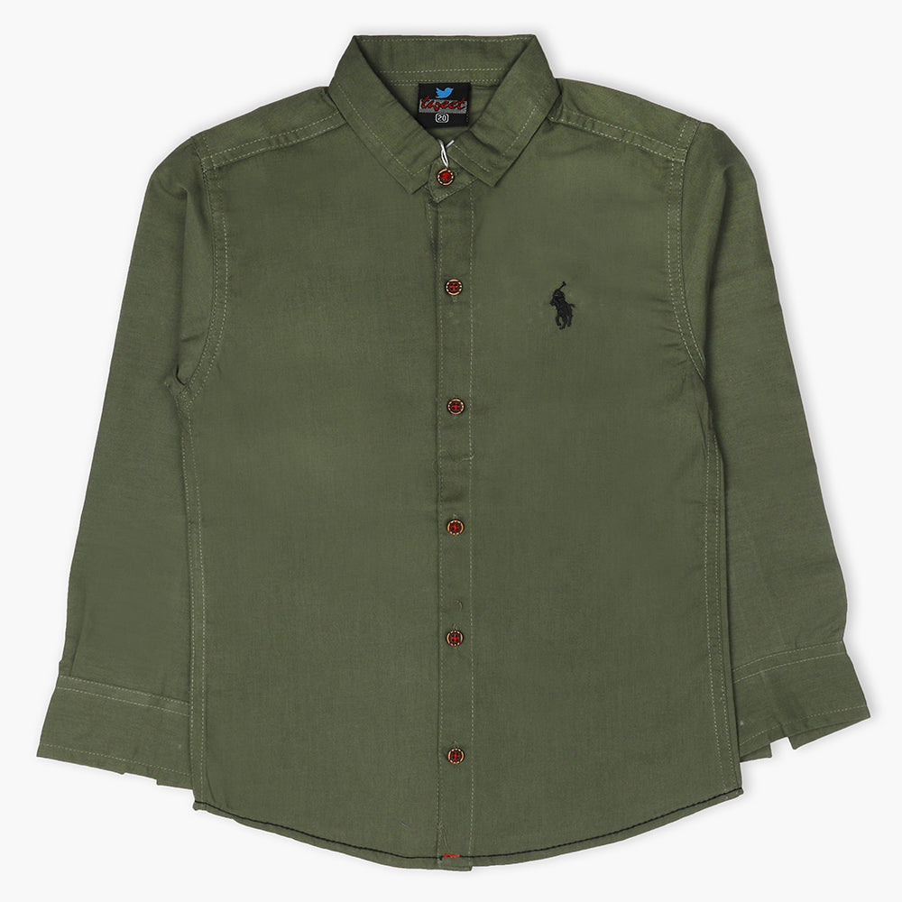 Boys Full Sleeves Shirt - Green, Boys Shirts, Chase Value, Chase Value