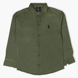 Boys Full Sleeves Shirt - Green, Boys Shirts, Chase Value, Chase Value