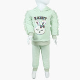Girls Velour Tracksuit - Cyan, Girls Suits, Chase Value, Chase Value