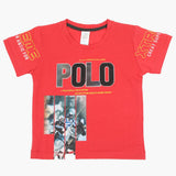 Boys Half Sleeves T-Shirt - Red, Boys T-Shirts, Chase Value, Chase Value