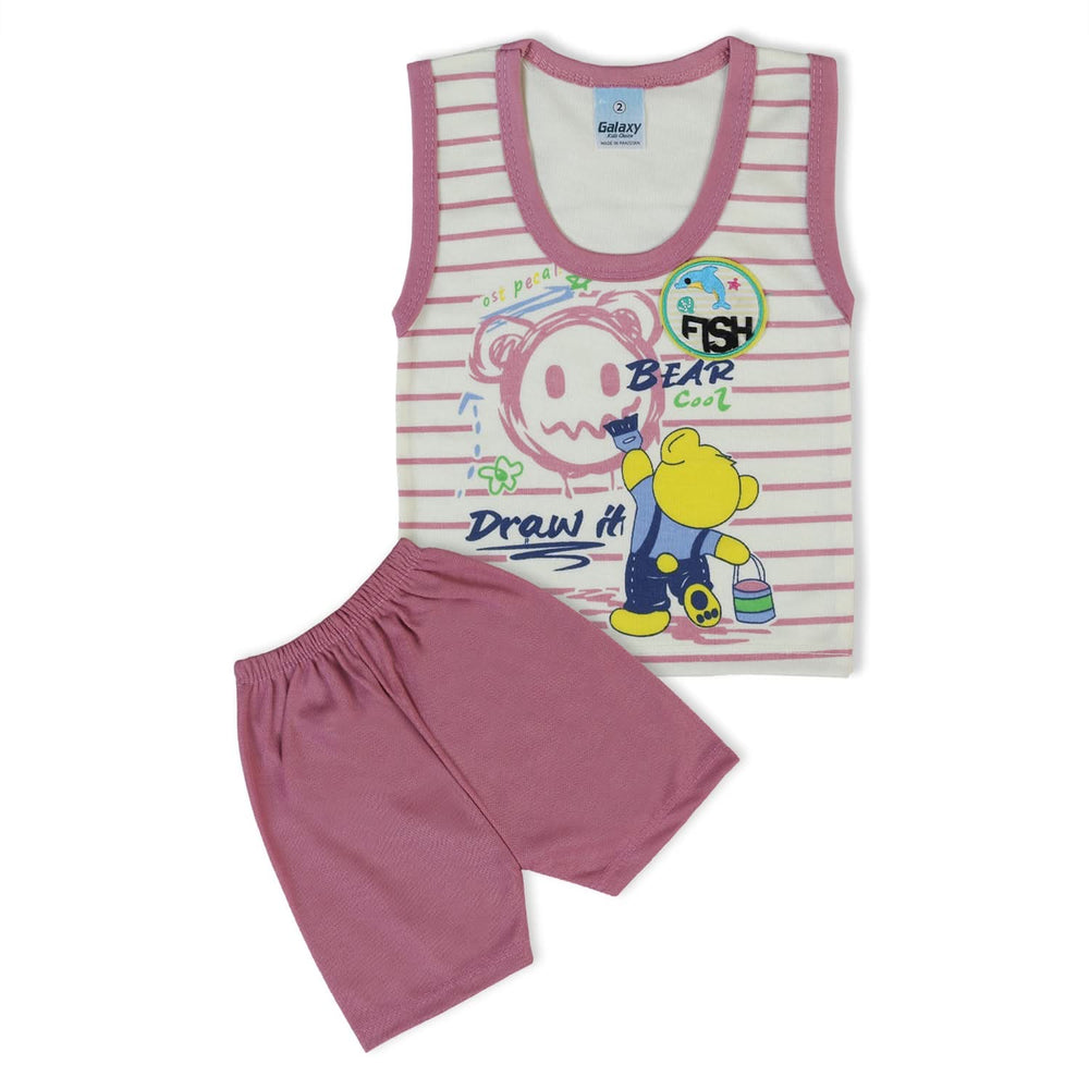 Newborn Boys Sando Suit - Pink, Newborn Boys Sets & Suits, Chase Value, Chase Value