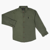 Boys Full Sleeves Shirt - Green, Boys Shirts, Chase Value, Chase Value