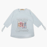 Girls Full Sleeves T-Shirt - Blue, Girls T-Shirts, Chase Value, Chase Value