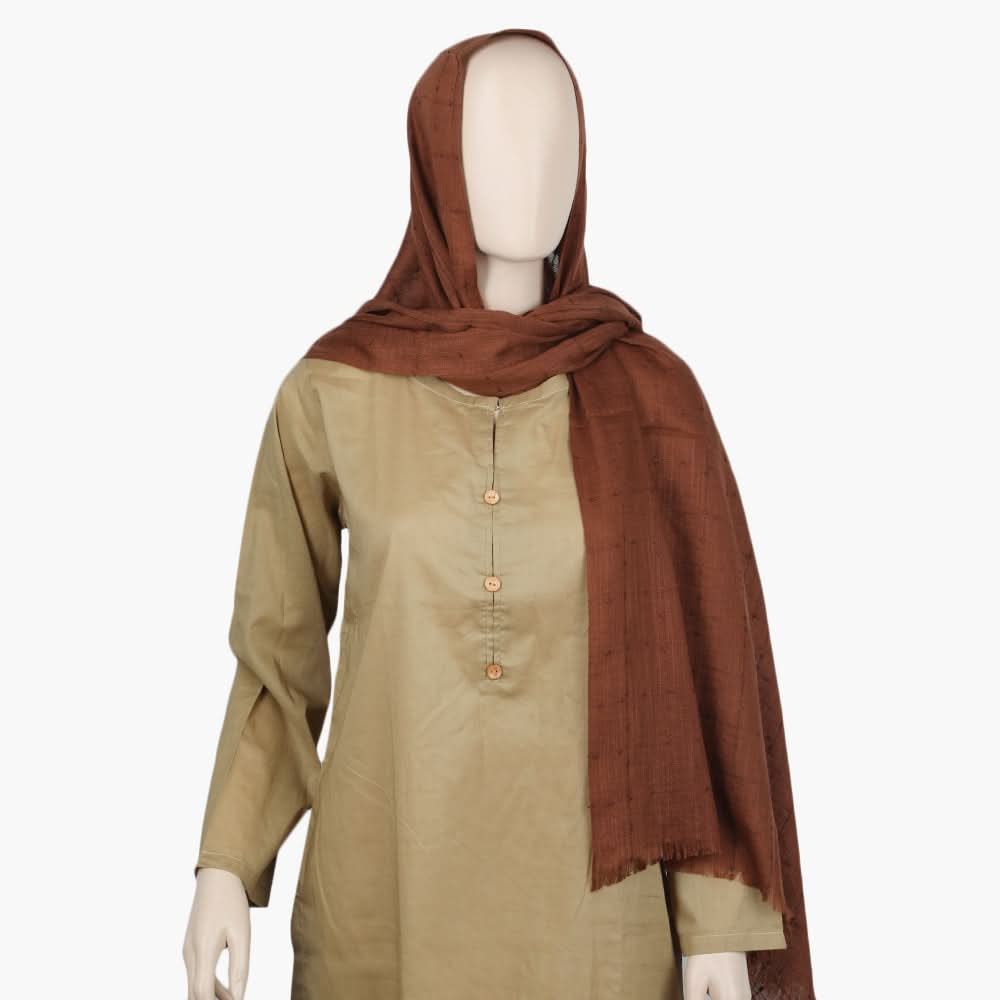Women's Turkish Scarf - Dark Brown, Women Shawls & Scarves, Chase Value, Chase Value
