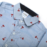 Newborn Boys Full Sleeves Shirt - Sky Blue, Newborn Boys Winterwear, Chase Value, Chase Value
