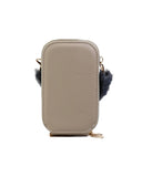 Women's Wallet with Fur Handle