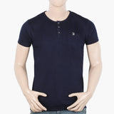 Men's Half Sleeves T-Shirt - Navy Blue, Men's T-Shirts & Polos, Chase Value, Chase Value