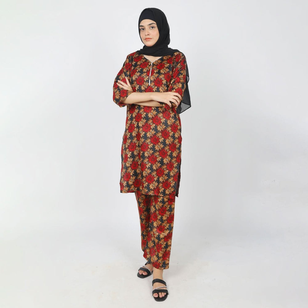 Women's Western Co-Ord Set - Maroon, Women Co-Ord Set, Chase Value, Chase Value