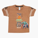 Boys Half Sleeves T-Shirt - Brown, Boys T-Shirts, Chase Value, Chase Value