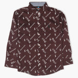 Boys Full Sleeves Shirt - Dark Brown, Boys Shirts, Chase Value, Chase Value