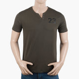 Men's Half Sleeves T-Shirt - Olive Green, Men's T-Shirts & Polos, Chase Value, Chase Value
