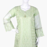 Women's Organza Fancy 03Pcs Suit - Light Green, Women Shalwar Suits, Chase Value, Chase Value