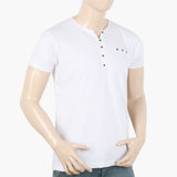 Men's Half Sleeves T-Shirt - White, Men's T-Shirts & Polos, Chase Value, Chase Value