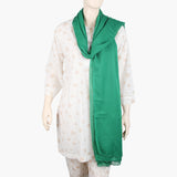 Women's Embroidered Lawn Dupatta - Olive Green, Women Shawls & Scarves, Chase Value, Chase Value
