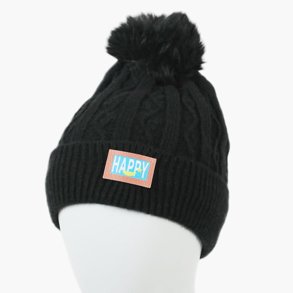 Women's Woolen Cap - Black, Women Hats & Caps, Chase Value, Chase Value